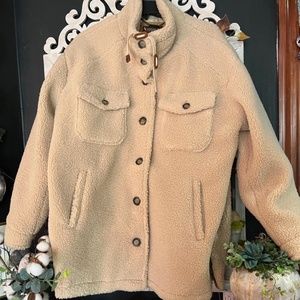 Koola Burra by Ugg Tan fleece Sherpa jacket